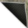 Piper Looms Chantille Abstract ACN1980 Gold Machine Washable Area Rug Backing Image