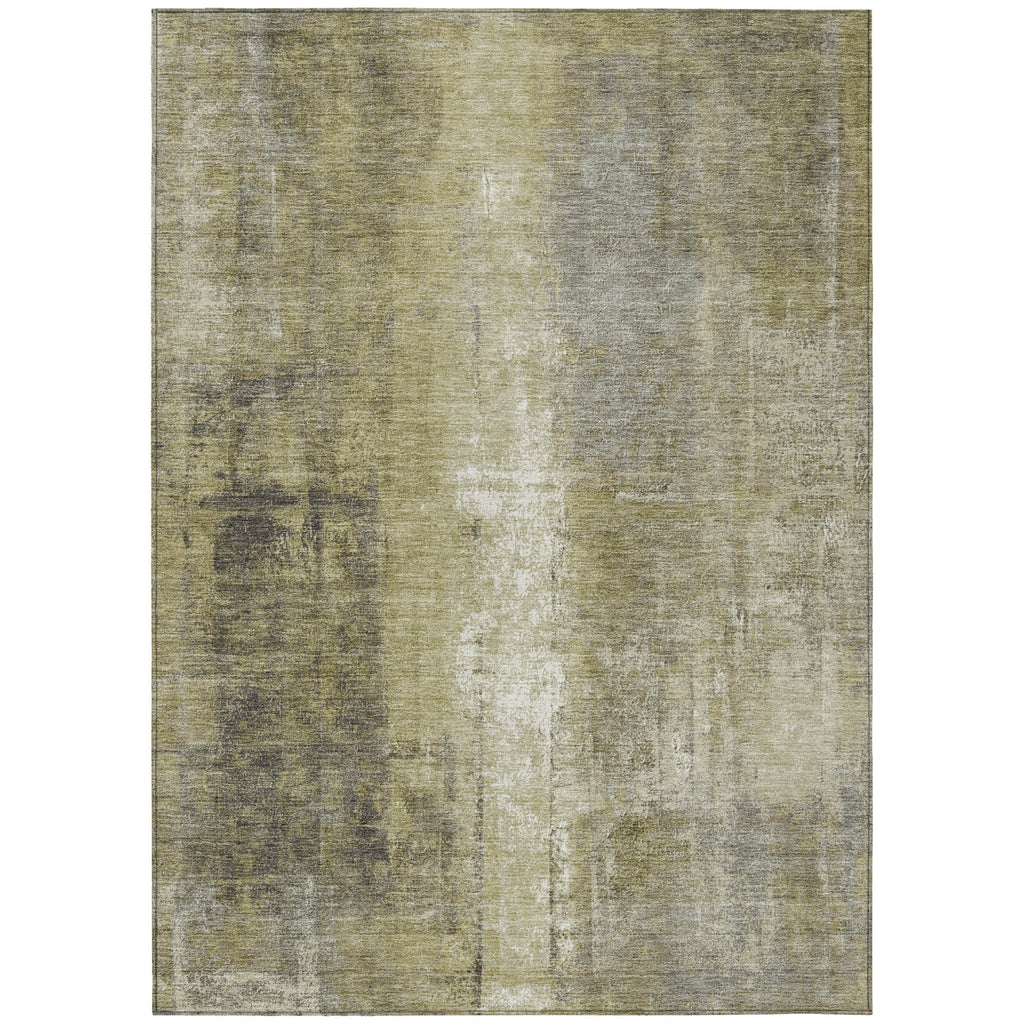 Piper Looms Chantille Abstract ACN1980 Gold Machine Washable Area Rug main image
