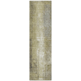 Piper Looms Chantille Abstract ACN1980 Gold Machine Washable Area Rug Runner Main Image