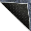 Piper Looms Chantille Abstract ACN1980 Navy Machine Washable Area Rug Backing Image