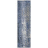 Piper Looms Chantille Abstract ACN1980 Navy Machine Washable Area Rug Runner Main Image