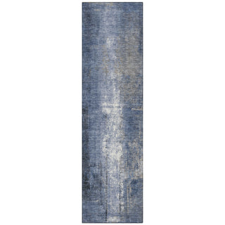Piper Looms Chantille Abstract ACN1980 Navy Machine Washable Area Rug Runner Main Image
