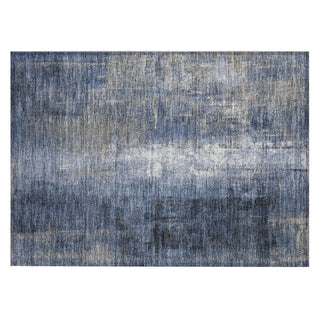 Piper Looms Chantille Abstract ACN1980 Navy Machine Washable Area Rug Scatter Main Image