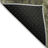 Piper Looms Chantille Abstract ACN1980 Olive Machine Washable Area Rug Backing Image