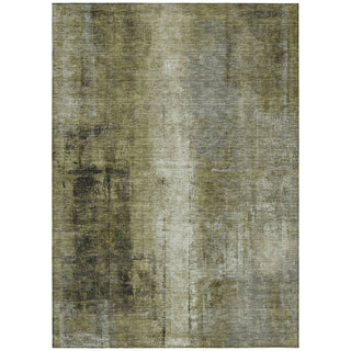 Piper Looms Chantille Abstract ACN1980 Olive Machine Washable Area Rug main image