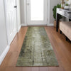 Piper Looms Chantille Abstract ACN1980 Olive Machine Washable Area Rug Runner Lifestyle Image Feature