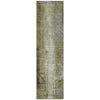 Piper Looms Chantille Abstract ACN1980 Olive Machine Washable Area Rug Runner Main Image