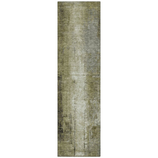 Piper Looms Chantille Abstract ACN1980 Olive Machine Washable Area Rug Runner Main Image