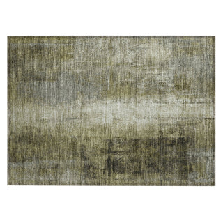 Piper Looms Chantille Abstract ACN1980 Olive Machine Washable Area Rug Scatter Main Image