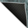 Piper Looms Chantille Abstract ACN1980 Teal Machine Washable Area Rug Backing Image