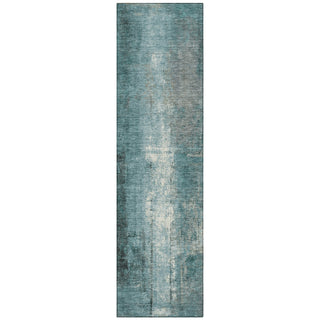 Piper Looms Chantille Abstract ACN1980 Teal Machine Washable Area Rug Runner Main Image