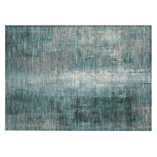 Piper Looms Chantille Abstract ACN1980 Teal Machine Washable Area Rug Scatter Main Image