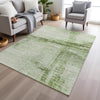 Piper Looms Chantille Stripes ACN1981 Aloe Machine Washable Area Rug Lifestyle Image Feature