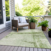 Piper Looms Chantille Stripes ACN1981 Aloe Machine Washable Area Rug Outdoor Lifestyle Image Feature