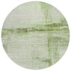 Piper Looms Chantille Stripes ACN1981 Aloe Machine Washable Area Rug Round Main Image