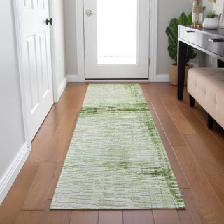 Piper Looms Chantille Stripes ACN1981 Aloe Machine Washable Area Rug Runner Lifestyle Image Feature