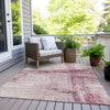 Piper Looms Chantille Stripes ACN1981 Blush Machine Washable Area Rug Outdoor Lifestyle Image Feature
