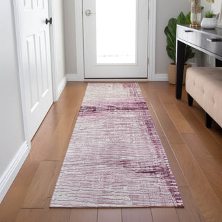 Piper Looms Chantille Stripes ACN1981 Blush Machine Washable Area Rug Runner Lifestyle Image Feature