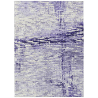 Piper Looms Chantille Stripes ACN1981 Lavender Machine Washable Area Rug main image