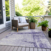 Piper Looms Chantille Stripes ACN1981 Lavender Machine Washable Area Rug Outdoor Lifestyle Image Feature