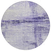 Piper Looms Chantille Stripes ACN1981 Lavender Machine Washable Area Rug Round Main Image