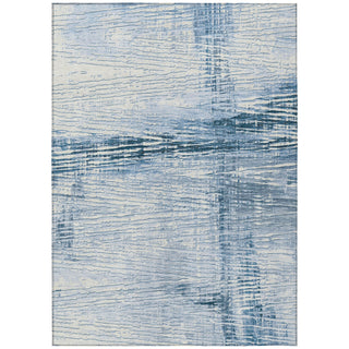 Piper Looms Chantille Stripes ACN1981 Sky Machine Washable Area Rug main image
