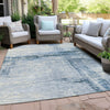 Piper Looms Chantille Stripes ACN1981 Sky Machine Washable Area Rug Outdoor Lifestyle Image Feature