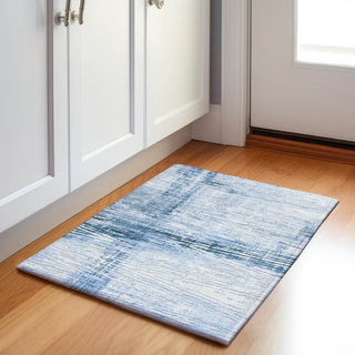 Piper Looms Chantille Stripes ACN1981 Sky Machine Washable Area Rug Scatter Lifestyle Image Feature