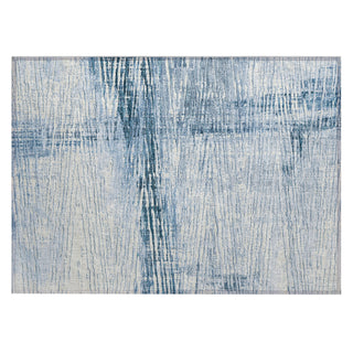 Piper Looms Chantille Stripes ACN1981 Sky Machine Washable Area Rug Scatter Main Image