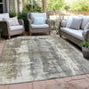 Piper Looms Chantille Abstract ACN1982 Beige Machine Washable Area Rug Outdoor Lifestyle Image Feature