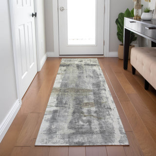 Piper Looms Chantille Abstract ACN1982 Beige Machine Washable Area Rug Runner Lifestyle Image Feature