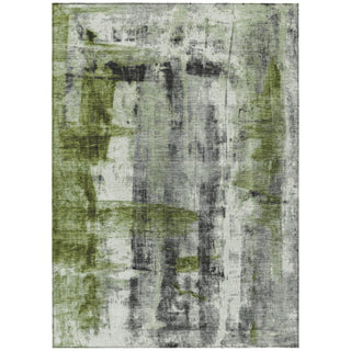 Piper Looms Chantille Abstract ACN1982 Olive Machine Washable Area Rug main image