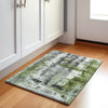 Piper Looms Chantille Abstract ACN1982 Olive Machine Washable Area Rug Scatter Lifestyle Image Feature