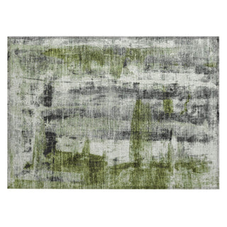 Piper Looms Chantille Abstract ACN1982 Olive Machine Washable Area Rug Scatter Main Image