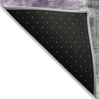 Piper Looms Chantille Abstract ACN1982 Purple Machine Washable Area Rug Backing Image