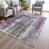 Piper Looms Chantille Abstract ACN1982 Purple Machine Washable Area Rug Lifestyle Image Feature