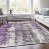 Piper Looms Chantille Abstract ACN1982 Purple Machine Washable Area Rug Lifestyle Image Feature