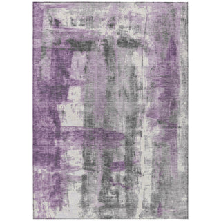 Piper Looms Chantille Abstract ACN1982 Purple Machine Washable Area Rug main image