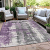 Piper Looms Chantille Abstract ACN1982 Purple Machine Washable Area Rug Outdoor Lifestyle Image Feature