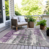 Piper Looms Chantille Abstract ACN1982 Purple Machine Washable Area Rug Outdoor Lifestyle Image Feature