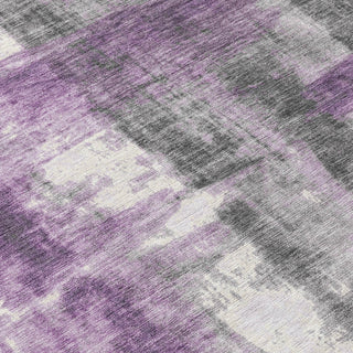 Piper Looms Chantille Abstract ACN1982 Purple Machine Washable Area Rug Swatch Image