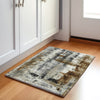 Piper Looms Chantille Abstract ACN1982 Taupe Machine Washable Area Rug Scatter Lifestyle Image Feature