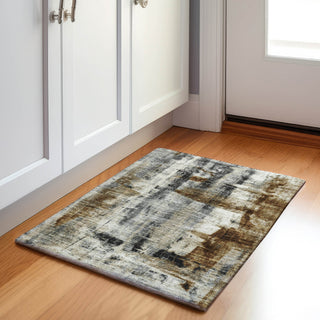 Piper Looms Chantille Abstract ACN1982 Taupe Machine Washable Area Rug Scatter Lifestyle Image Feature