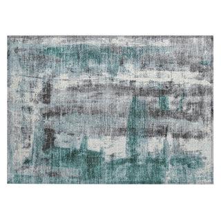 Piper Looms Chantille Abstract ACN1982 Teal Machine Washable Area Rug Scatter Main Image