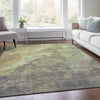 Piper Looms Chantille Abstract ACN1983 Aloe Machine Washable Area Rug Lifestyle Image Feature