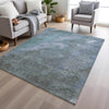 Piper Looms Chantille Abstract ACN1983 Blue Machine Washable Area Rug Lifestyle Image Feature