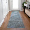 Piper Looms Chantille Abstract ACN1983 Blue Machine Washable Area Rug Runner Lifestyle Image Feature