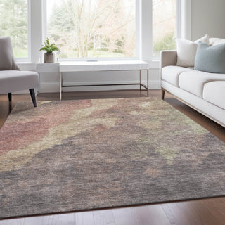 Piper Looms Chantille Abstract ACN1983 Copper Machine Washable Area Rug Lifestyle Image Feature