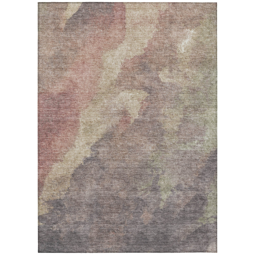 Piper Looms Chantille Abstract ACN1983 Copper Machine Washable Area Rug main image