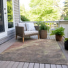 Piper Looms Chantille Abstract ACN1983 Copper Machine Washable Area Rug Outdoor Lifestyle Image Feature